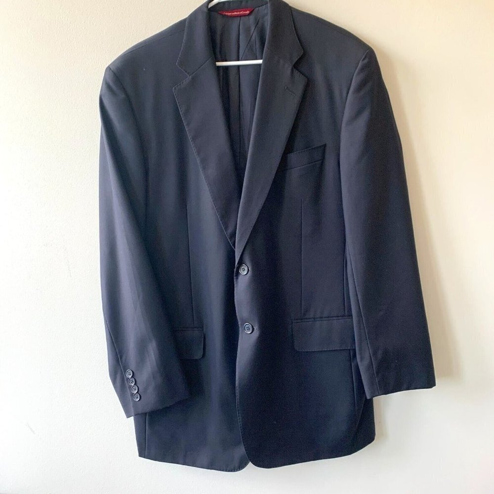 Samuelsohn Loro Piana Sport Coat 44L Wool Super 110's Blazer SB‎ Andrew Tall